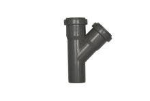 PP grenrør grå 50 mm x 45 gr